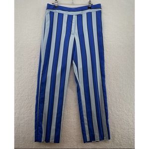 Derrick Lam 10 Crosby womens Pants size 4 Striped Straight Leg career tropical